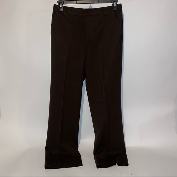 Ralph Lauren Womens Dress Pants Slacks Size 8 Brown Solid Wool Lycra Waist‎ 32" - Picture 3 of 14